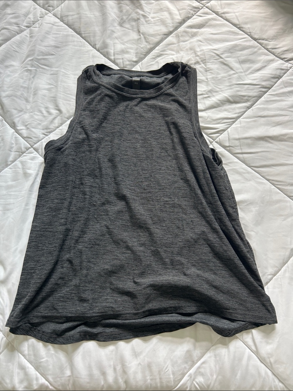 Heather gray athletic tank